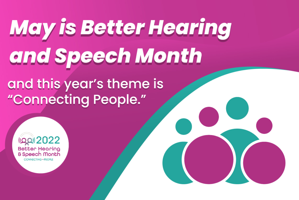 Better Hearing and Speech Month graphic